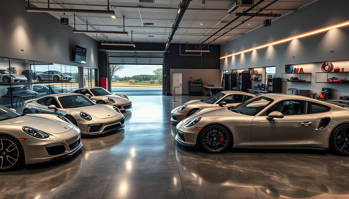 sports car enthusiast garage